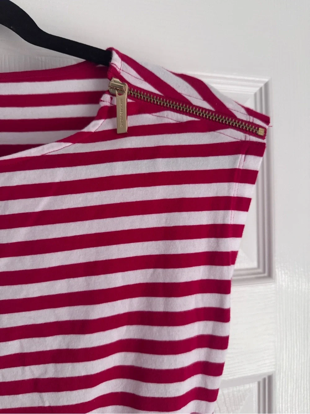 Michael Kors Red and White Striped Sleeveless Americana Cape Cod Summer Tank Top - Picture 4 of 8